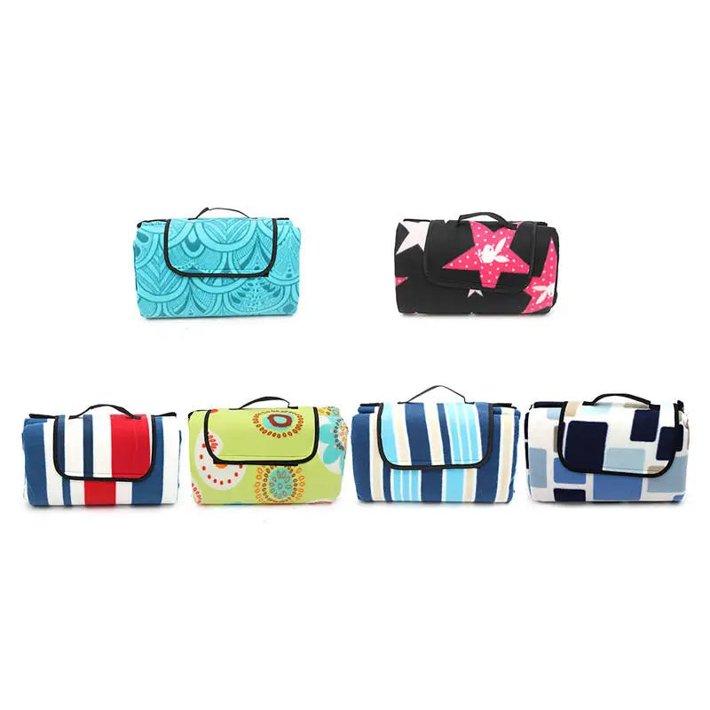 KTX-513235 Extra Large Waterproof Picnic Blanket - Foldable Outdoor Beach Mat for Camping, Hiking and Summer Fun