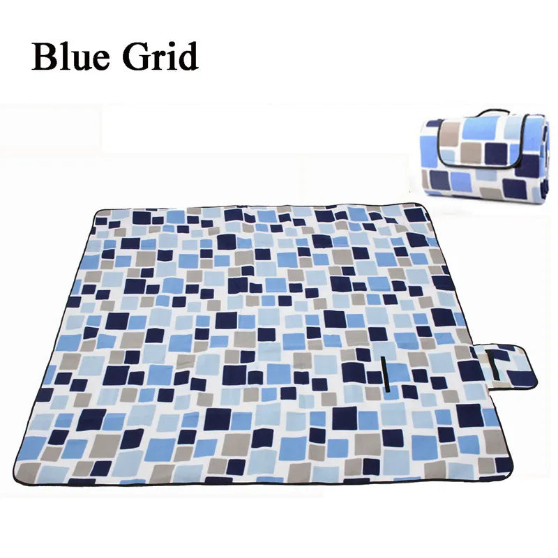 KTX-513235 Extra Large Waterproof Picnic Blanket - Foldable Outdoor Beach Mat for Camping, Hiking and Summer Fun