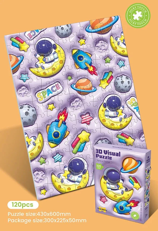 KTX-513555 Animal-Shaped Soft Bump Puzzles for Kids - Educational DIY Toy Set for Toddlers and Children