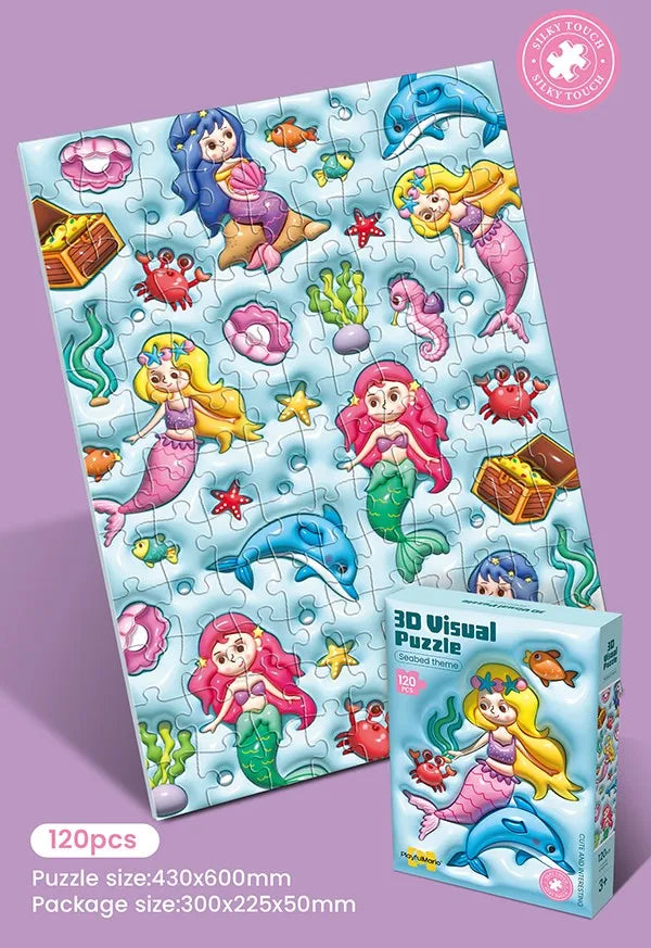 KTX-513555 Animal-Shaped Soft Bump Puzzles for Kids - Educational DIY Toy Set for Toddlers and Children