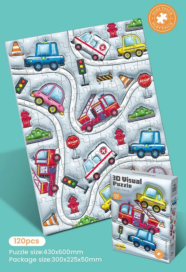 KTX-513555 Animal-Shaped Soft Bump Puzzles for Kids - Educational DIY Toy Set for Toddlers and Children