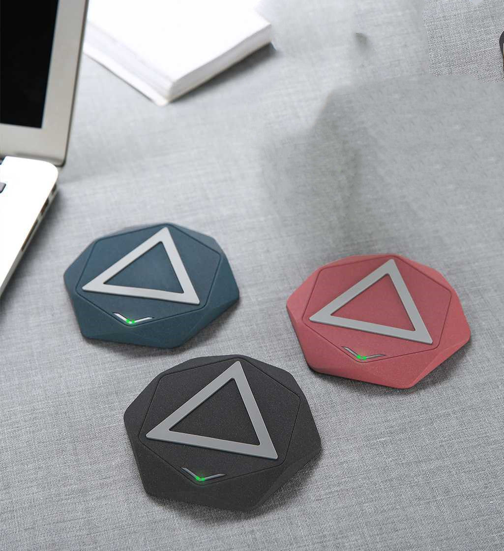 KTX-513939 Frosted Black Wireless Charger with Micro USB Interface and 7.5V Output