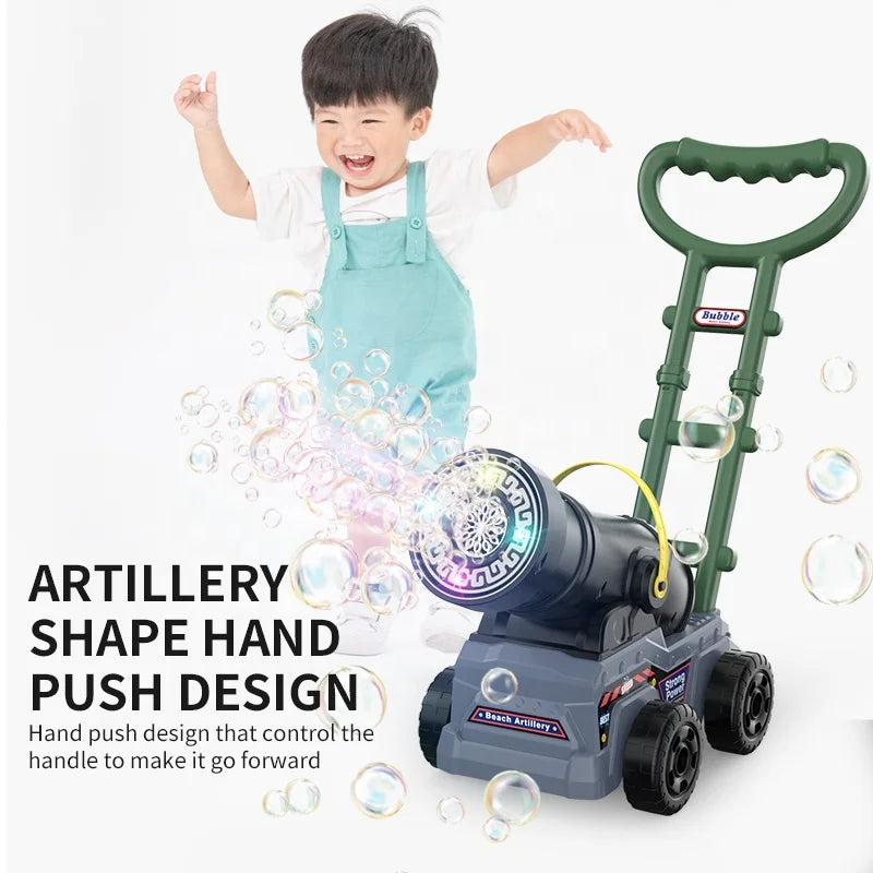 KTX-514131 Automatic Electric Bubble Maker Trolley with Music for Kids Outdoor Play - Summer Soap Water Toy