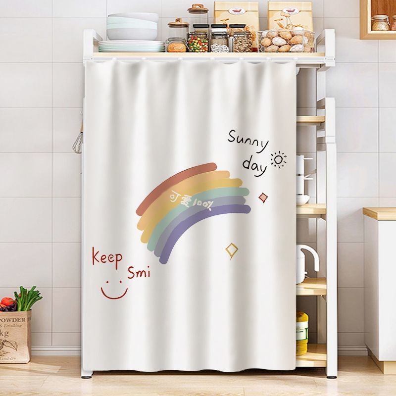 KTX-514579 Dustproof Cartoon Anime Storage Rack Shade Curtain for Wardrobe, Various Sizes Available