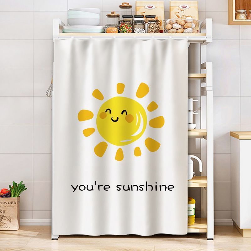 KTX-514579 Dustproof Cartoon Anime Storage Rack Shade Curtain for Wardrobe, Various Sizes Available