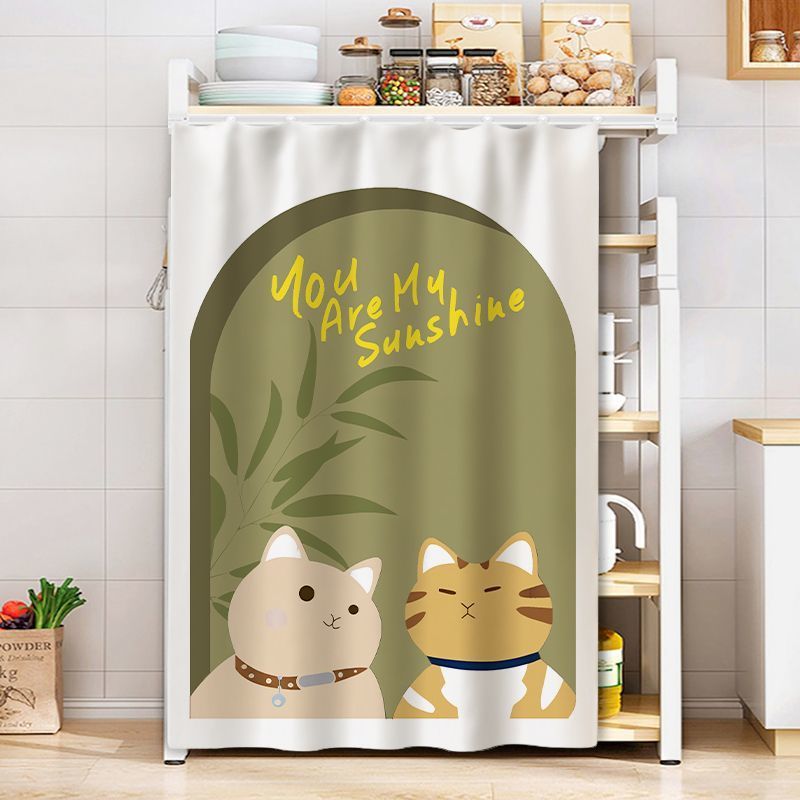 KTX-514579 Dustproof Cartoon Anime Storage Rack Shade Curtain for Wardrobe, Various Sizes Available