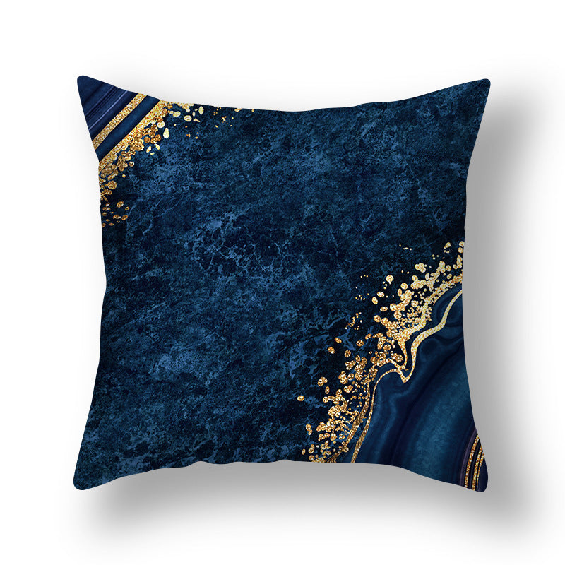 KTX-514707 Geometric Modern Gilded Pillowcase in Multicolor, 45x45cm Polyester Design