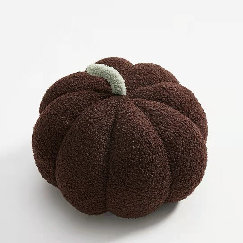 KTX-514835 Pumpkin Shaped Plush Pillow Cushion for Living Room and Bedroom Decor