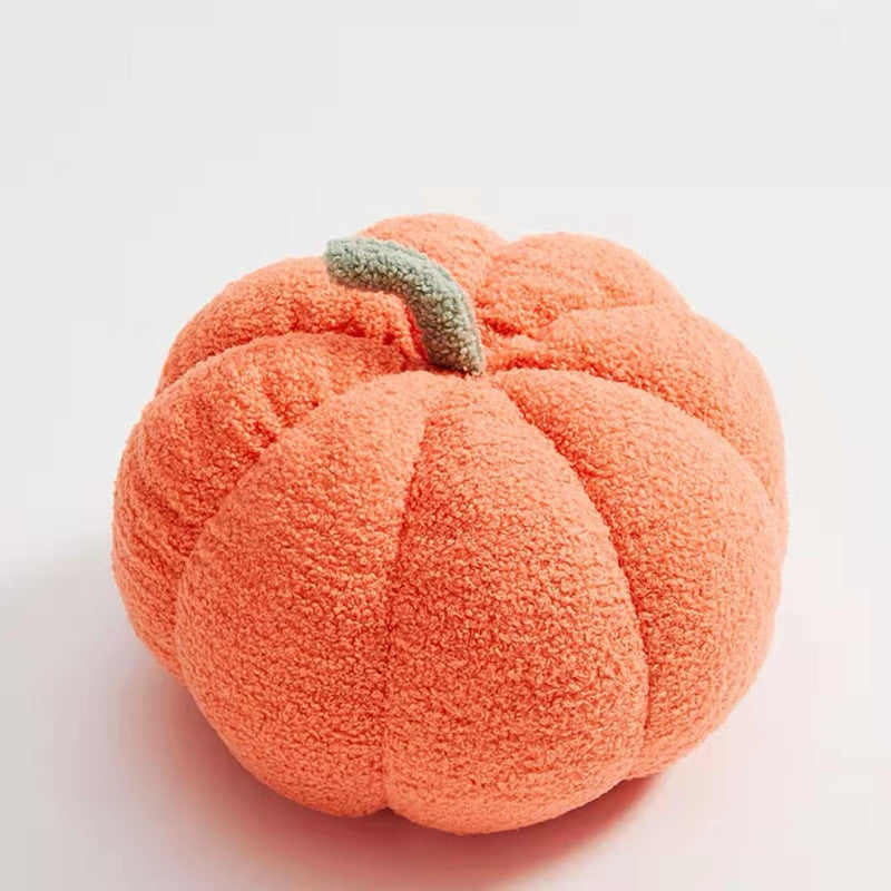 KTX-514835 Pumpkin Shaped Plush Pillow Cushion for Living Room and Bedroom Decor