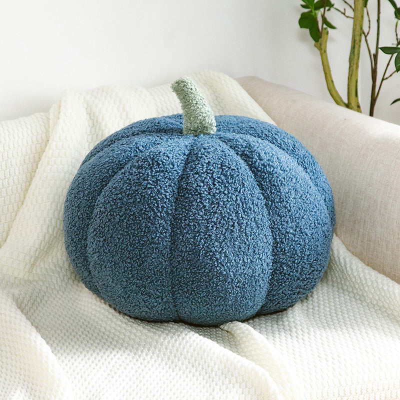 KTX-514835 Pumpkin Shaped Plush Pillow Cushion for Living Room and Bedroom Decor