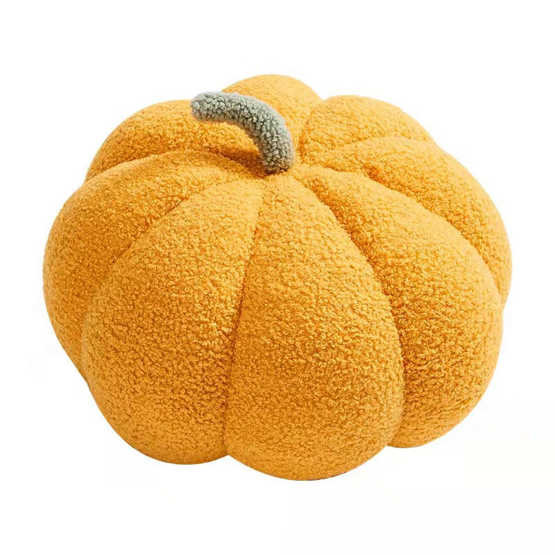 KTX-514835 Pumpkin Shaped Plush Pillow Cushion for Living Room and Bedroom Decor