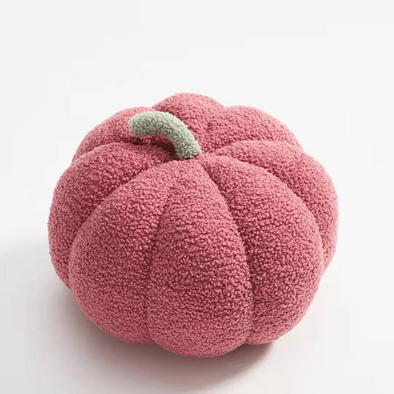 KTX-514835 Pumpkin Shaped Plush Pillow Cushion for Living Room and Bedroom Decor
