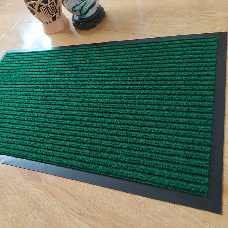 KTX-514963 Anti-Slip Polypropylene Carpet Disinfection Mat - Modern Rectangular Stripe Design for Foyers
