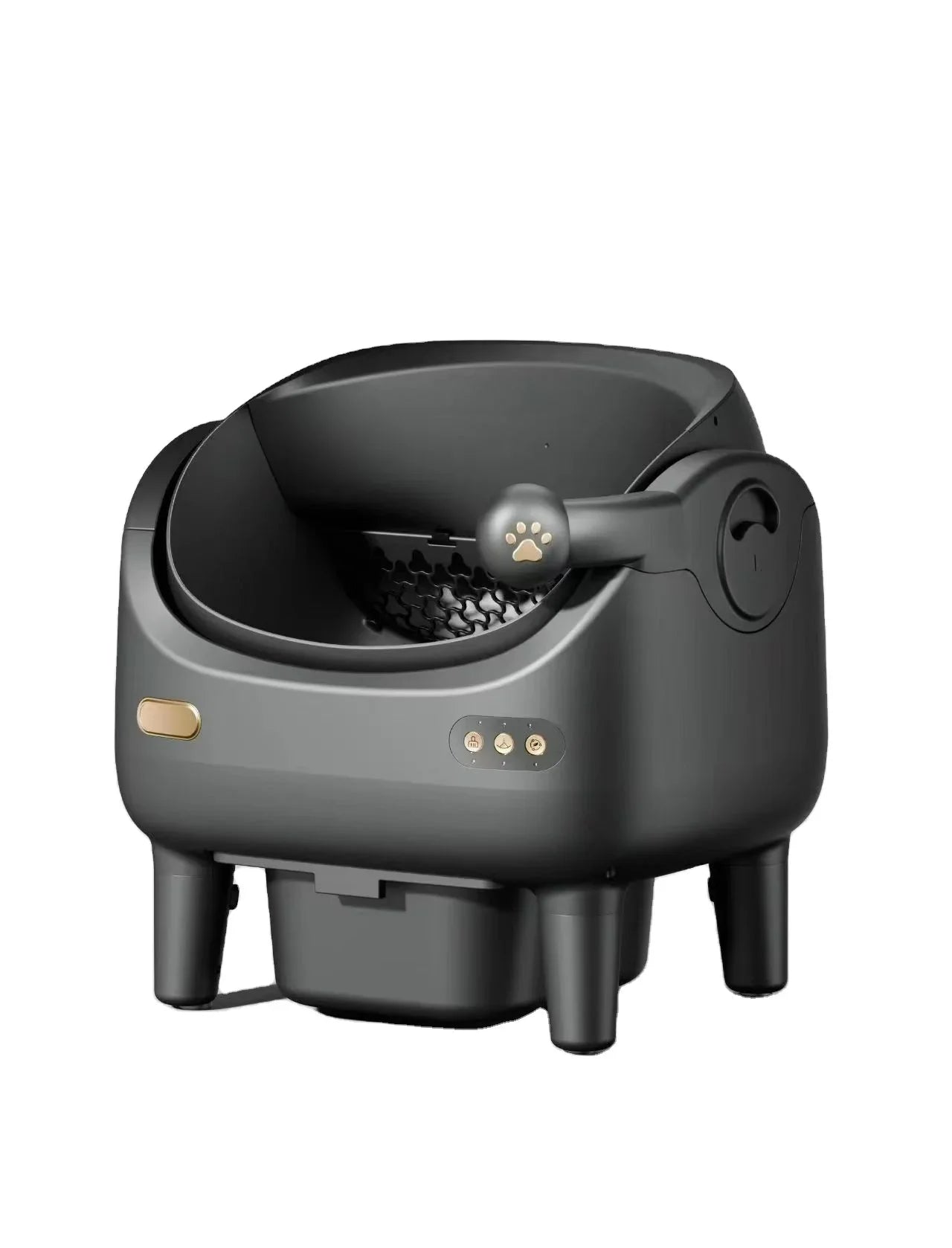 KTX-515475 Automatic Self-Cleaning Cat Litter Box - Eco-Friendly Square Design, Large Capacity ABS Plastic, Travel & Comfort