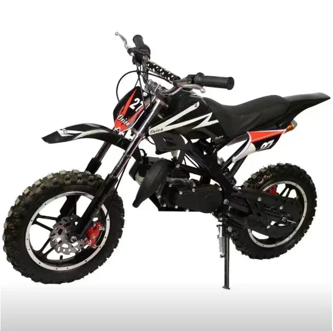 KTX-516755 49cc 50cc Mini Dirt Bike for Kids - 2-Stroke Pocket Motorcycle with Front & Back Disc Brakes