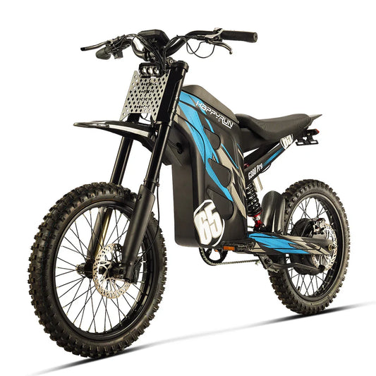 KTX-516883 HappyRun Tank G300 Pro 6500W Electric Dirt Bike - Long Range Off-Road Motorcycle, Max Speed 80km/h