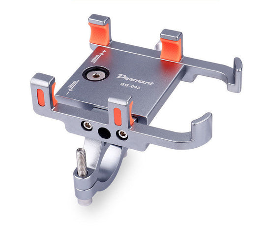KTX-517395 Aluminum Alloy Bicycle Mounting Bracket for 20mm-34mm Pipes, Compatible with Phones 60mm-100mm Wide