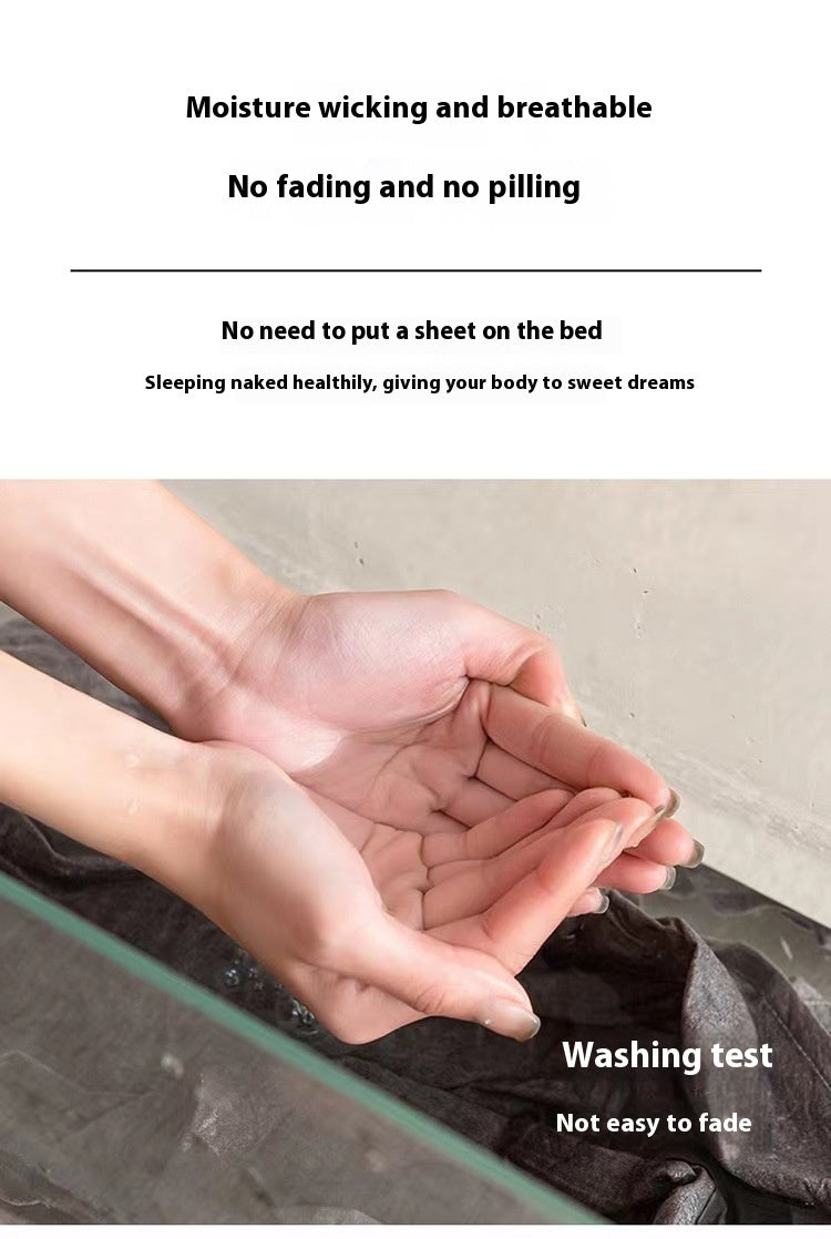 KTX-518291 Waterproof Mattress Protector with Geometric Pattern - Dust and Urine-Proof Bedspread for 5-25cm Mattresses