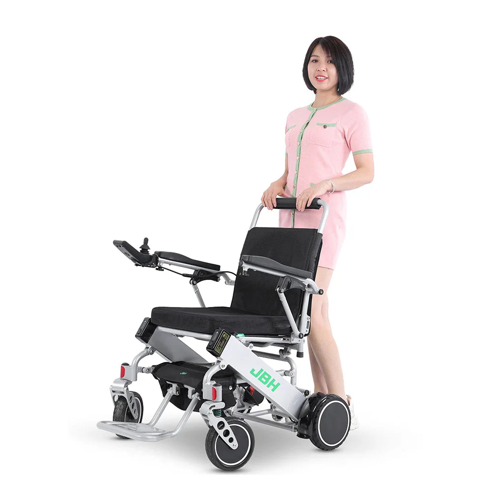 KTX-518355 Lightweight Automatic Folding Electric Wheelchair with Aluminum Alloy Frame, 120 KG Capacity, 6 KM/H Speed