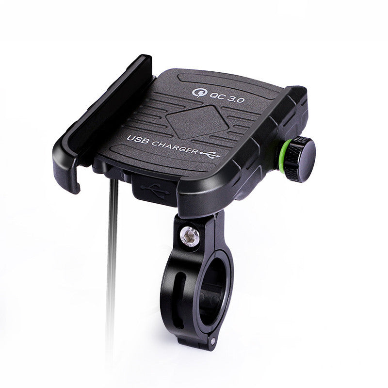 KTX-518547 Motorcycle Aluminum Alloy Mobile Phone Navigation Bracket with Wireless Charging Capability for Devices 3.5-6.5 Inches