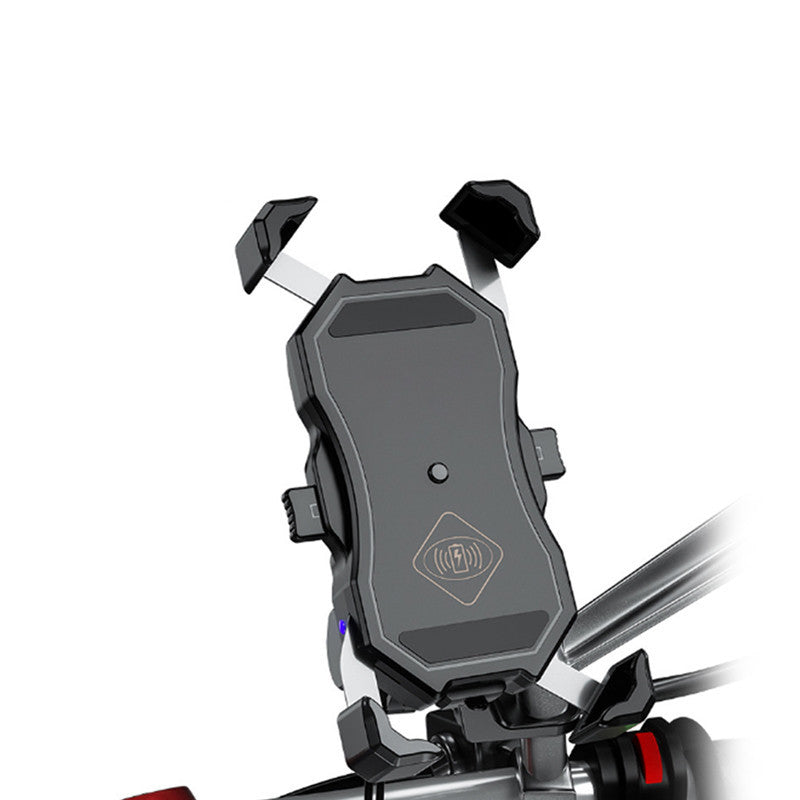 KTX-518547 Motorcycle Aluminum Alloy Mobile Phone Navigation Bracket with Wireless Charging Capability for Devices 3.5-6.5 Inches