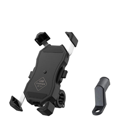 KTX-518547 Motorcycle Aluminum Alloy Mobile Phone Navigation Bracket with Wireless Charging Capability for Devices 3.5-6.5 Inches