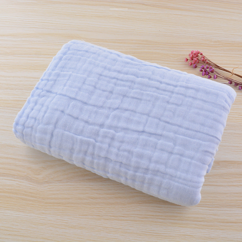 KTX-519059 Infant Cotton Quilt Blanket with Six-Layer Pleated Bubble Yarn, 110x110 cm