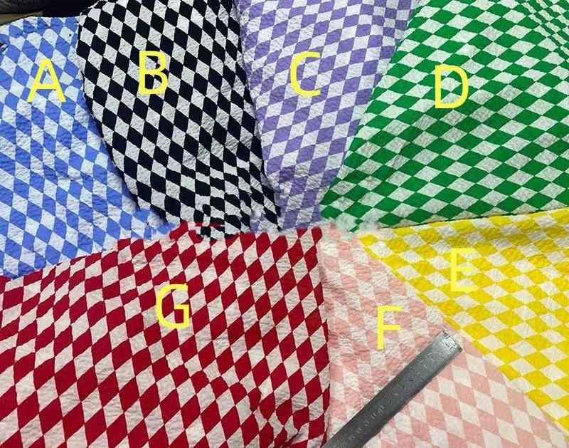 KTX-519315 Botanical Print Bubble Fabric for Children's Clothing, 100% Cotton, 128CM Wide