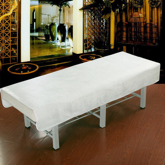 KTX-519443 Simple Style Beauty Salon Bedding Set in Soft Short Plush Fabric - Available in Various Colors