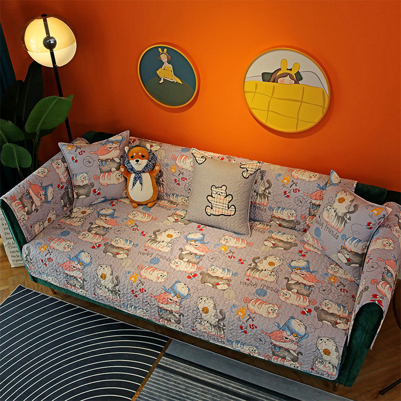 KTX-519635 Modern Minimalist Striped Print Pillowcase - Elegant Cotton Dust Cover for Home Decor