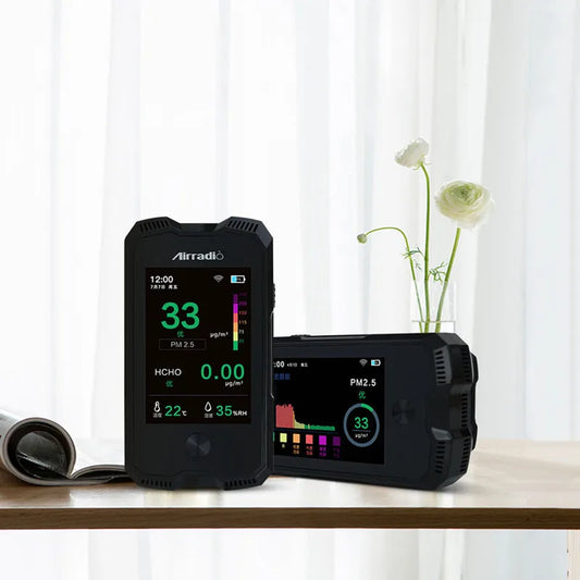 KTX-519827 Integrated Air Quality Monitor with PM2.5, PM10, CO2, HCHO, Temperature and Humidity Sensors