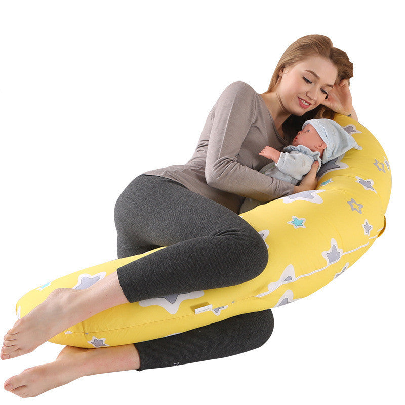 KTX-521619 Crescent Shaped Multifunctional Nursing Pillow for Support and Comfort