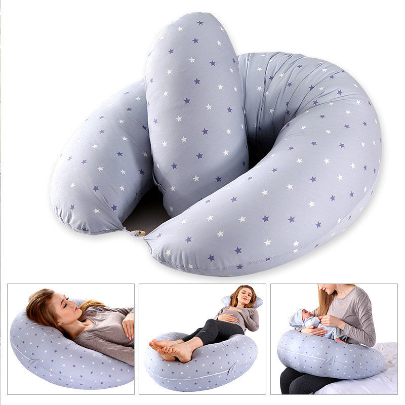 KTX-521619 Crescent Shaped Multifunctional Nursing Pillow for Support and Comfort
