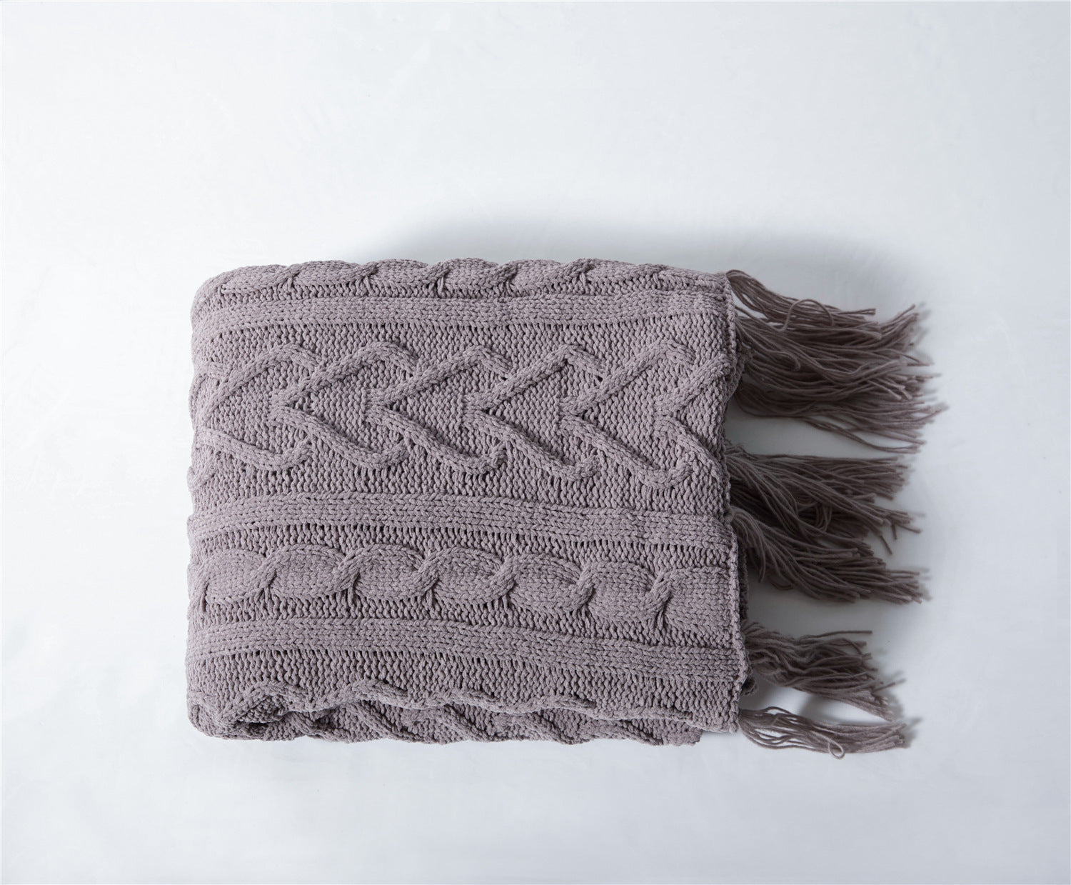 KTX-521939 Sofa Bed Blanket Cover - Modern Polyester Towel Blanket, 130x160cm, Winter Colors Available