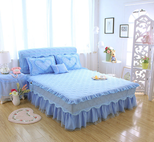 KTX-522259 Non-Slip Polyester Fiber Mattress Cover for Enhanced Stability and Comfort