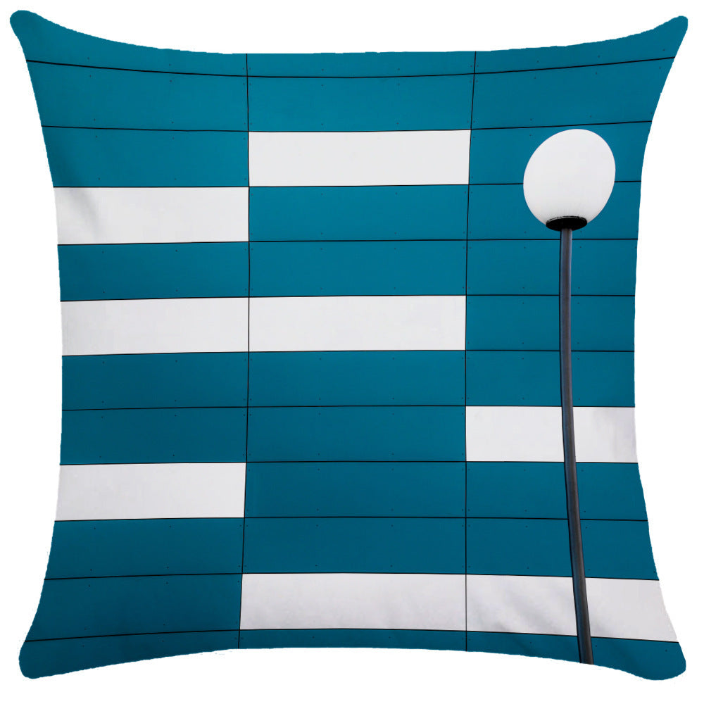 KTX-522323 Morandi Abstract Plush Pillowcase for Living Room, Bedroom, and More