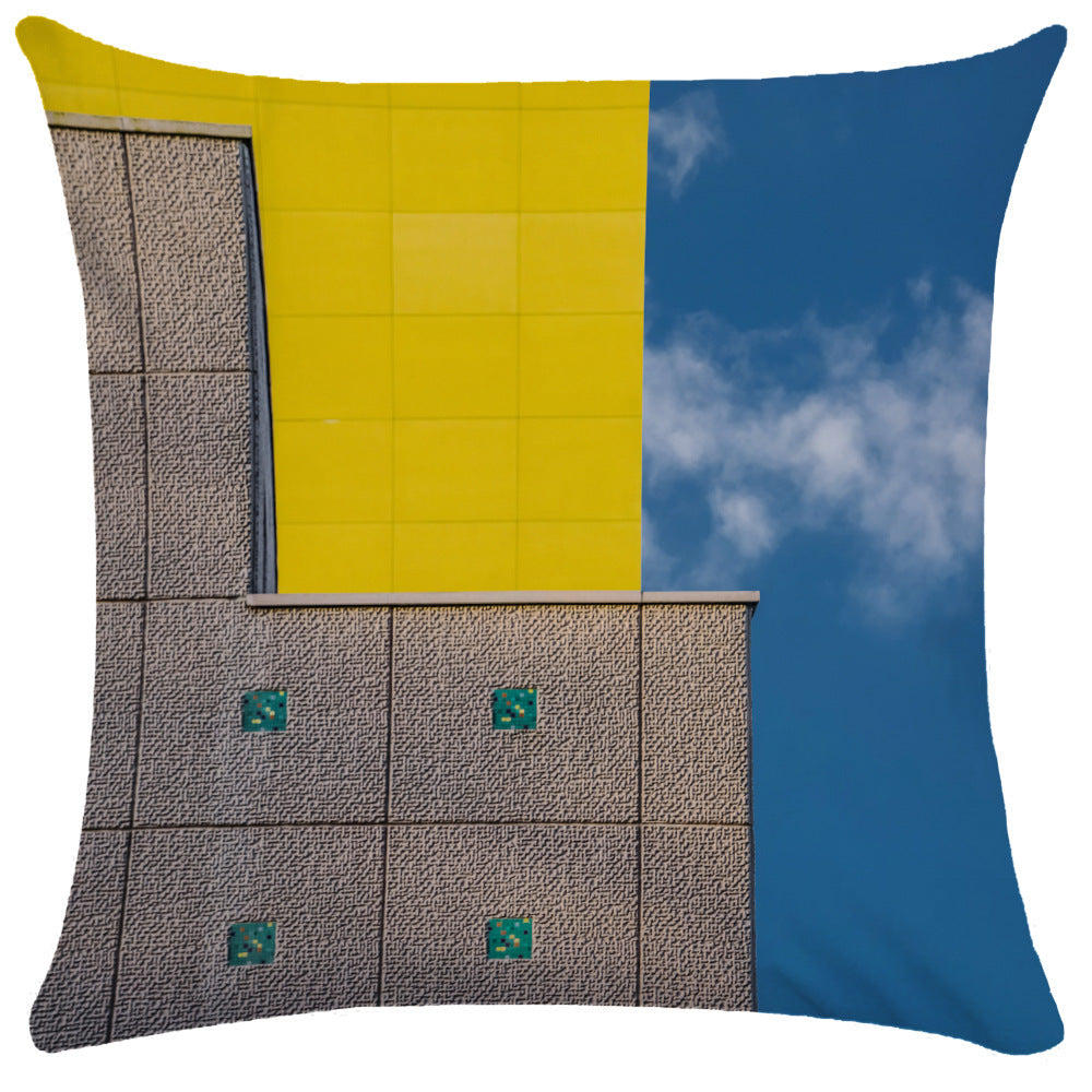 KTX-522323 Morandi Abstract Plush Pillowcase for Living Room, Bedroom, and More