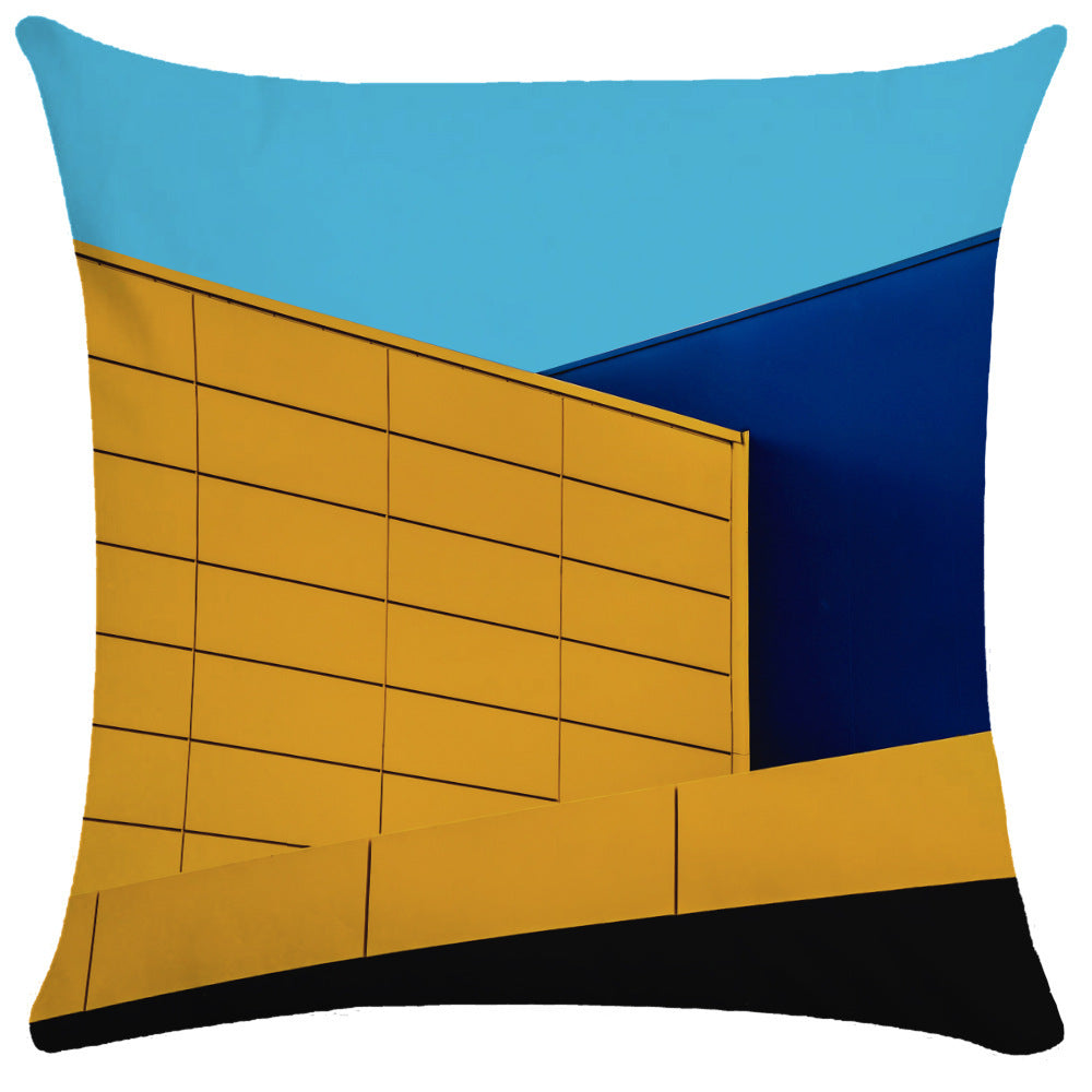 KTX-522323 Morandi Abstract Plush Pillowcase for Living Room, Bedroom, and More