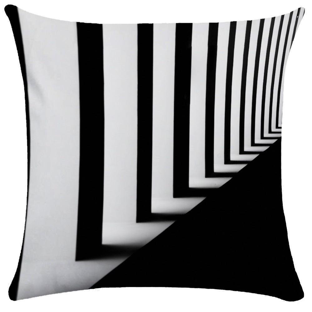 KTX-522323 Morandi Abstract Plush Pillowcase for Living Room, Bedroom, and More