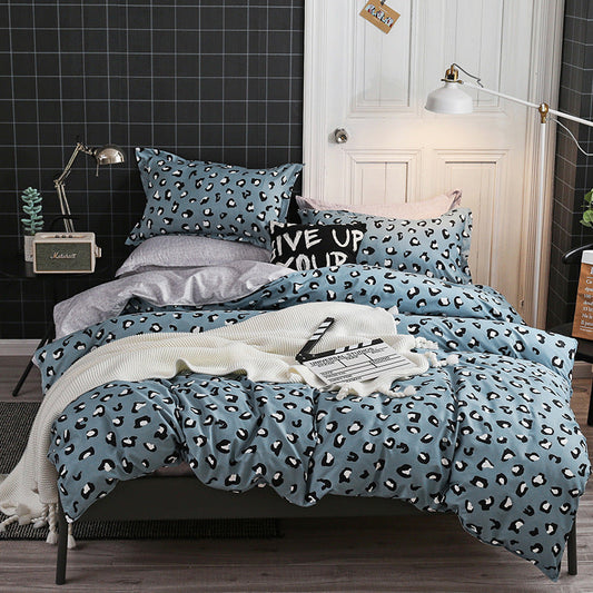 KTX-525011 Personalized Polyester Bedding Set with Duvet Cover, Pillowcases & Fitted Sheet - Multiple Sizes Available