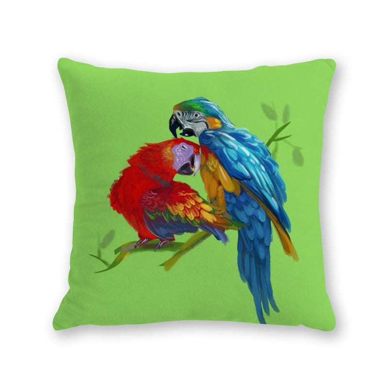 KTX-526291 Modern Cartoon Cotton and Linen Throw Pillow Cover - 45x45cm