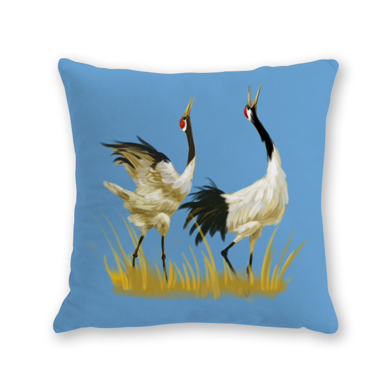 KTX-526291 Modern Cartoon Cotton and Linen Throw Pillow Cover - 45x45cm