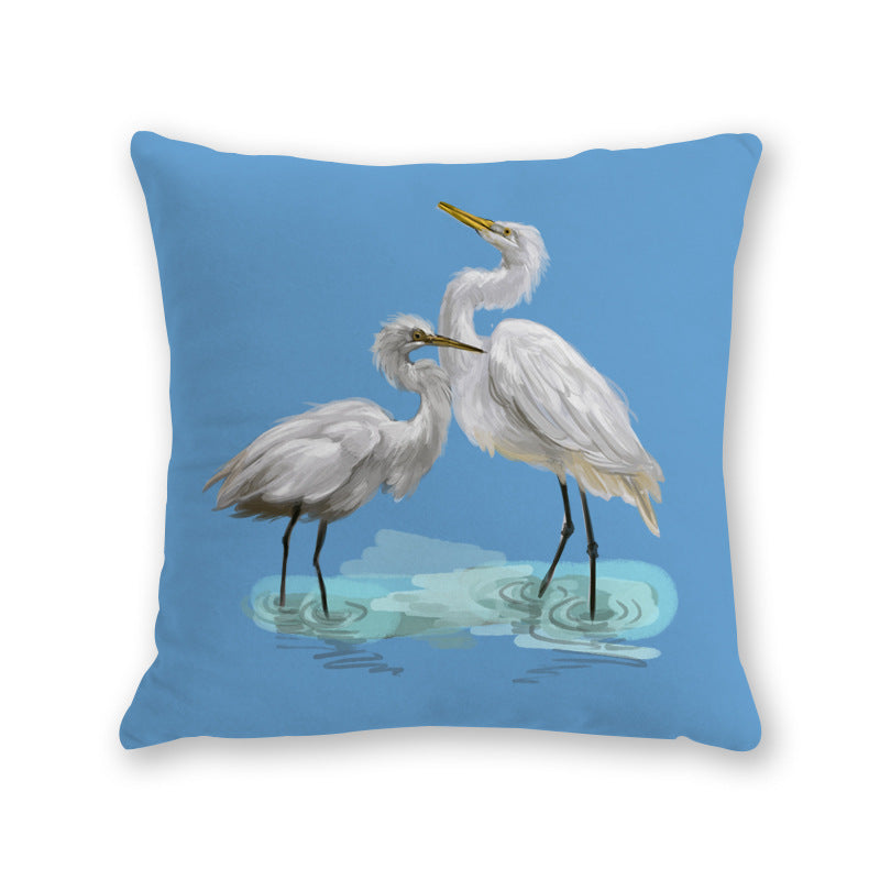 KTX-526291 Modern Cartoon Cotton and Linen Throw Pillow Cover - 45x45cm