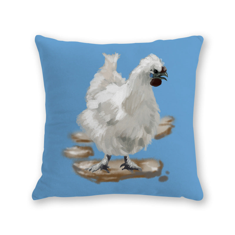 KTX-526291 Modern Cartoon Cotton and Linen Throw Pillow Cover - 45x45cm