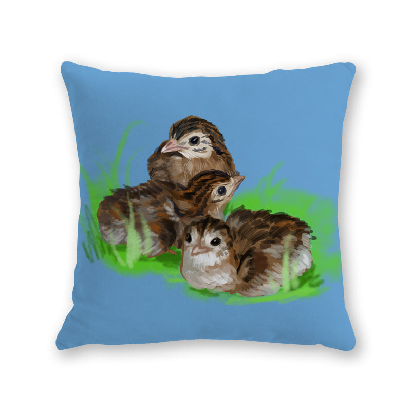 KTX-526291 Modern Cartoon Cotton and Linen Throw Pillow Cover - 45x45cm