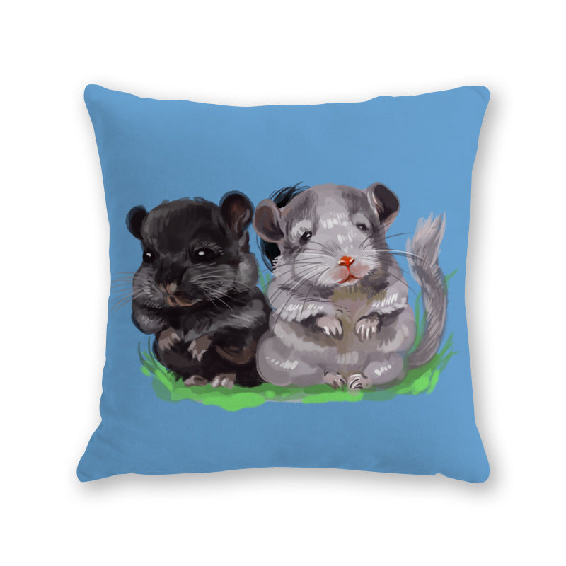 KTX-526291 Modern Cartoon Cotton and Linen Throw Pillow Cover - 45x45cm