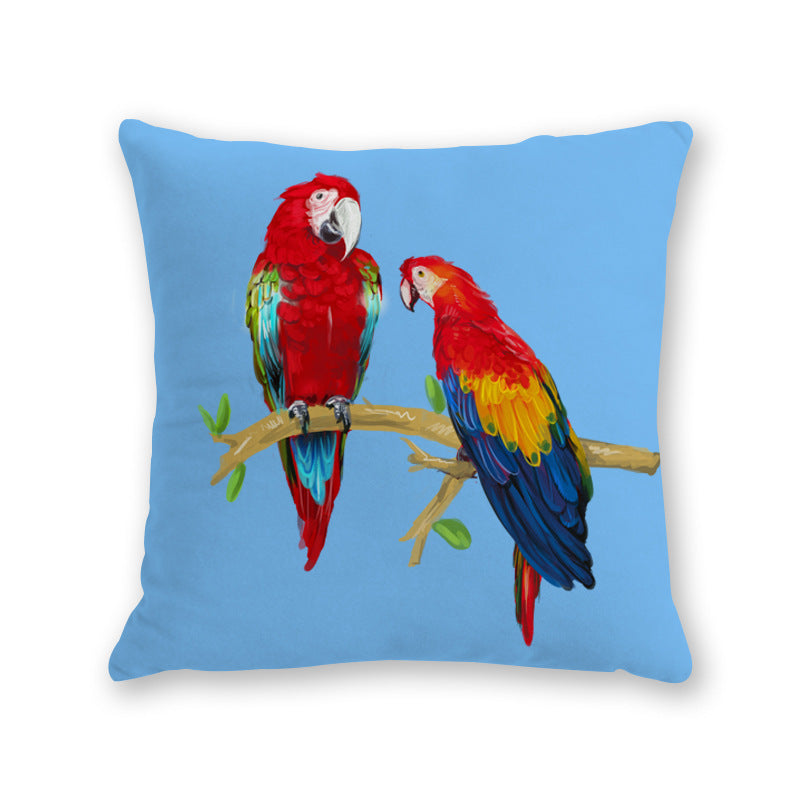 KTX-526291 Modern Cartoon Cotton and Linen Throw Pillow Cover - 45x45cm
