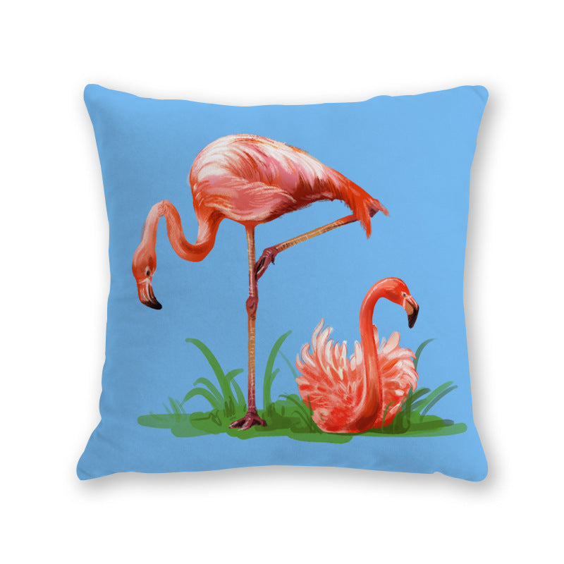 KTX-526291 Modern Cartoon Cotton and Linen Throw Pillow Cover - 45x45cm