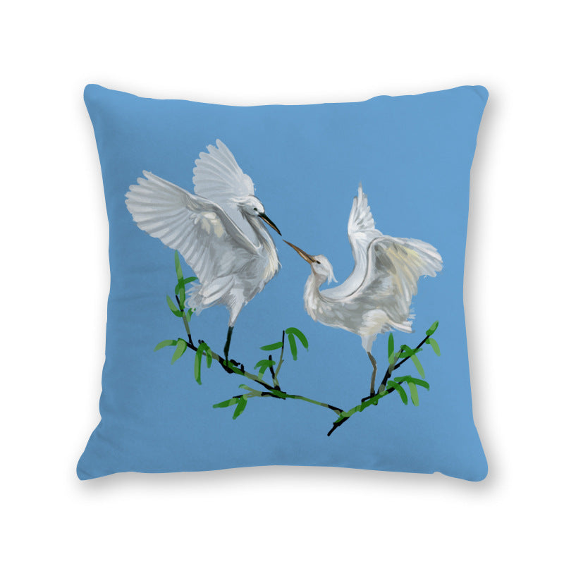 KTX-526291 Modern Cartoon Cotton and Linen Throw Pillow Cover - 45x45cm