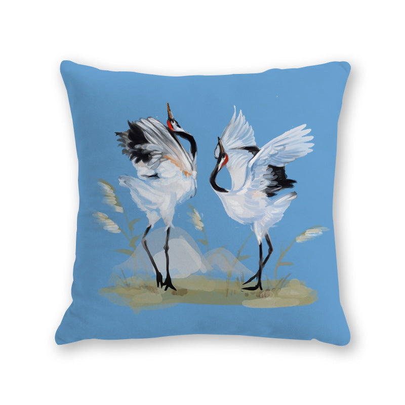 KTX-526291 Modern Cartoon Cotton and Linen Throw Pillow Cover - 45x45cm